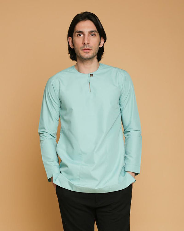 Kurta Teluk Belanga Klasik Mint Green