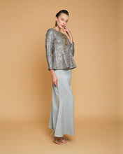 Camellia Luxe Peplum Grey