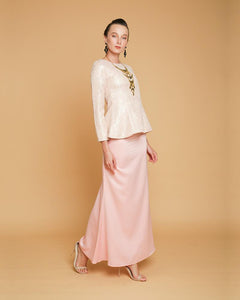 Camellia Luxe Peplum Pink