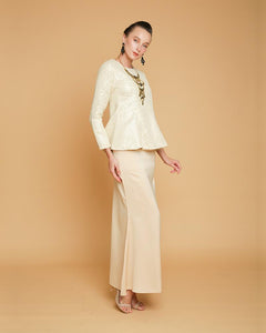 Camellia Luxe Peplum Cream
