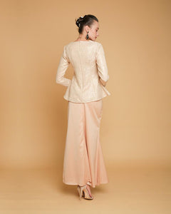 Camellia Luxe Peplum Nude