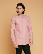 Kurta Teluk Belanga Klasik Dusty Pink