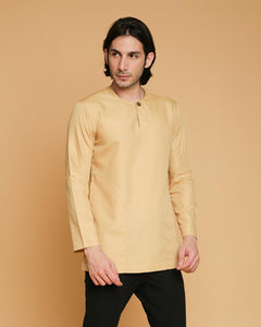 Kurta Teluk Belanga Klasik Soft Yellow
