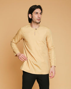 Kurta Teluk Belanga Klasik Soft Yellow