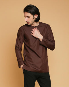 Kurta Teluk Belanga Klasik Dark Brown
