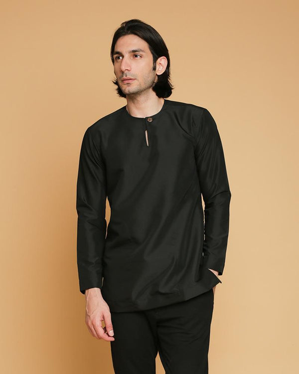 Kurta Teluk Belanga Klasik Black