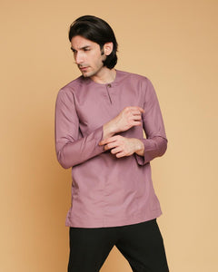 Kurta Teluk Belanga Klasik Dusty Purple