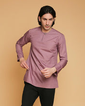 Kurta Teluk Belanga Klasik Dusty Purple