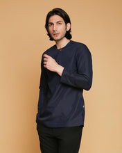 Kurta Teluk Belanga Klasik Dark Blue