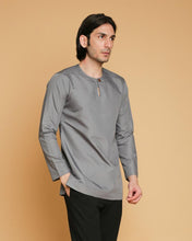 Kurta Teluk Belanga Klasik Grey