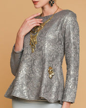 Camellia Luxe Peplum Grey