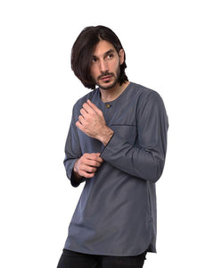 Kurta Lelaki Moden 2018 Grey